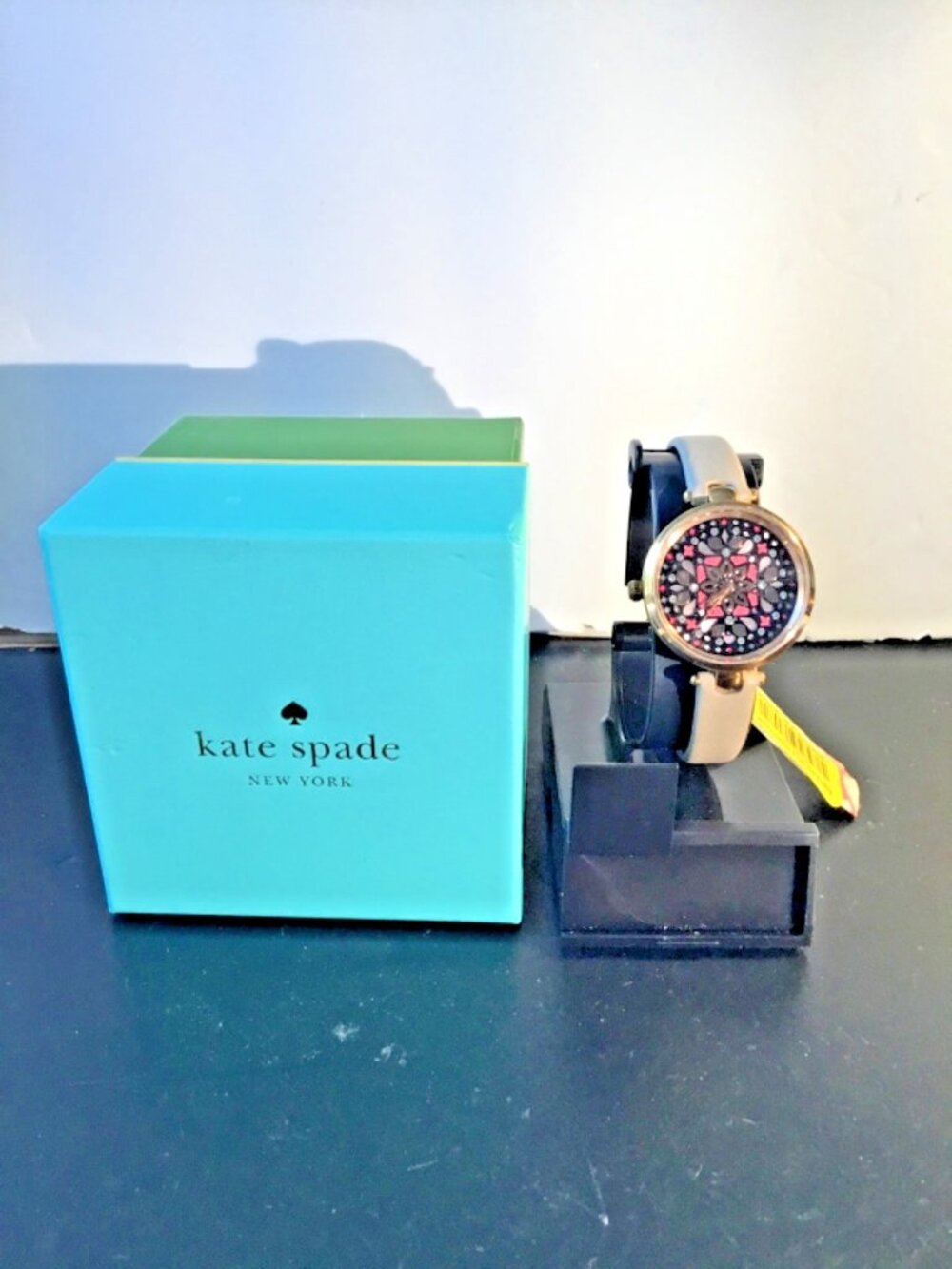 kate spade new york holland mosaic leather strap watch